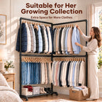 Heavy Duty Clothes Rail for Families Or Homes