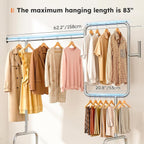 Heavy Duty Clothes Rail on Wheels