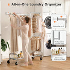 Heavy Duty Clothes Rail on Wheels