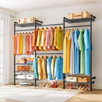 Heavy Duty Clothes Rail with 6 Shelves 2