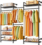 Heavy Duty Clothes Rail with 6 Shelves 2