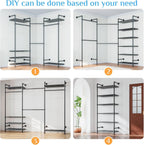 Heavy Duty Clothes Rail with 6 Shelves 2