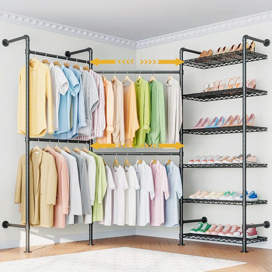 Heavy Duty Clothes Rail with 6 Shelves 2