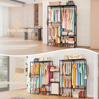 Heavy Duty Clothes Rail with Adjustable Shelves