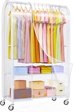 Heavy Duty Clothes Rail with Dust Cover 2-In-1metal