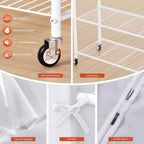 Heavy Duty Clothes Rail with Dust Cover 2-In-1metal