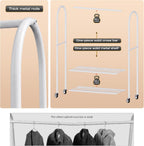 Heavy Duty Clothes Rail with Dust Cover 6FT