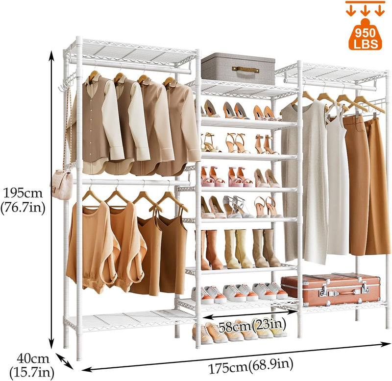 Heavy Duty Clothes Rails Free Standing Rail Coat