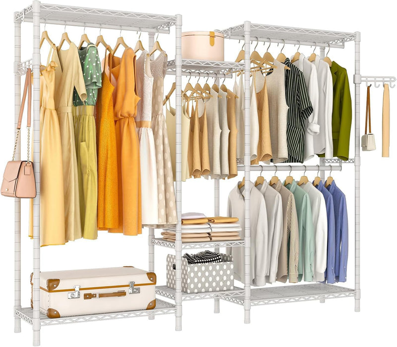 Heavy Duty Clothes Rails Portable Clothing Rack Freestanding