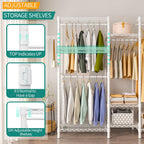 Heavy Duty Clothes Rails Portable Clothing Rack Freestanding
