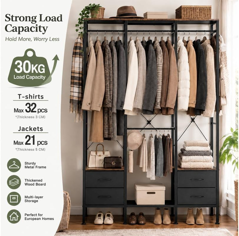 Heavy Duty Clothing Rail Clothes Railk Wardrobe