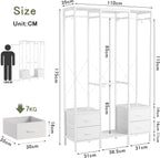 Heavy Duty Clothing Rail Clothes Railk Wardrobe