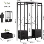 Heavy Duty Clothing Rail Clothes Railk Wardrobe