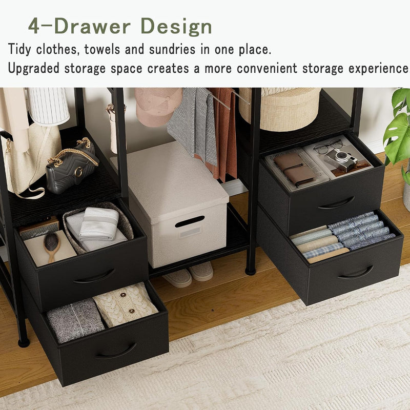 Heavy Duty Clothing Rail Clothes Railk Wardrobe