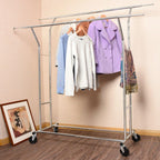 Heavy Duty Double Rail Clothes Rack with 160KG
