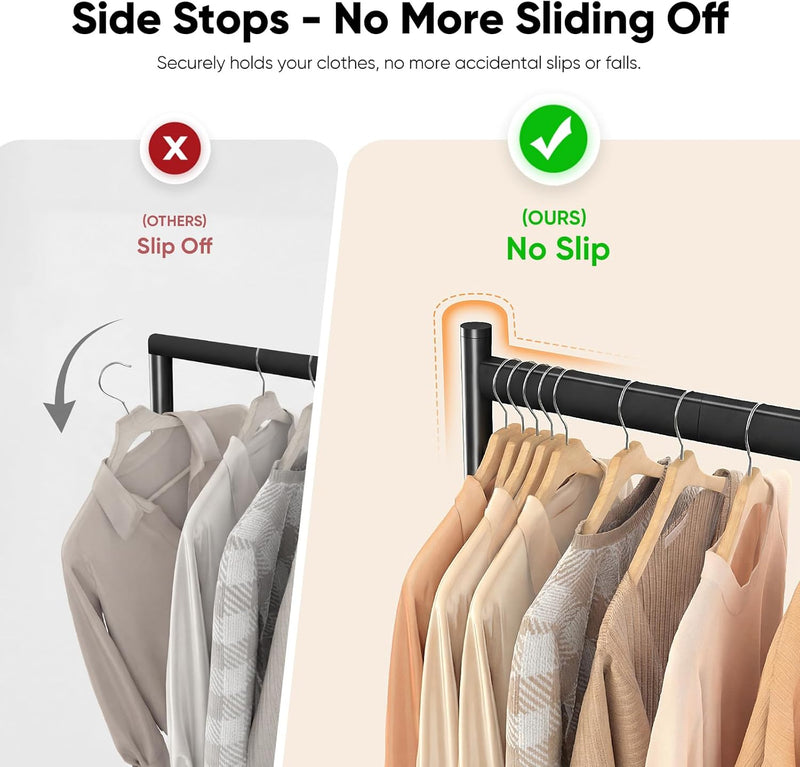 Heavy Duty Double Rail Clothes Rack with 160KG