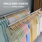 Heavy Duty Double Rail Clothes Rack with 160KG