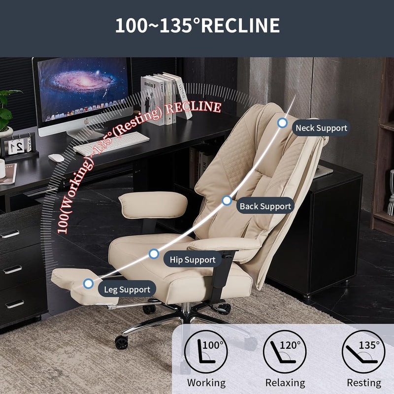 Heavy Duty Executive Office Chair 200KG Big Tall
