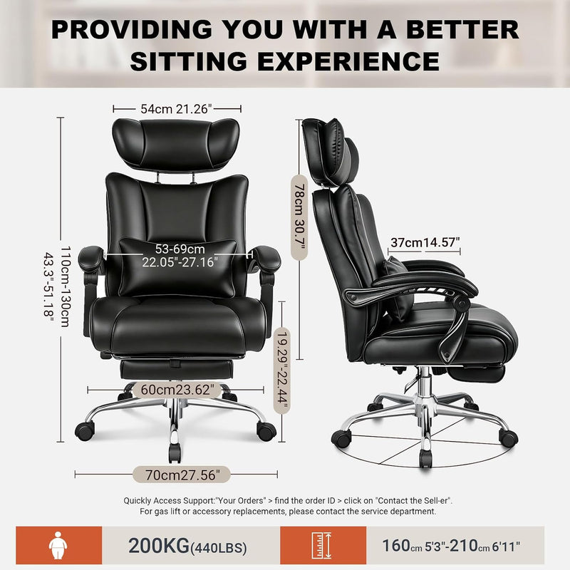 Heavy Duty Executive Office Gaming Chair for Big