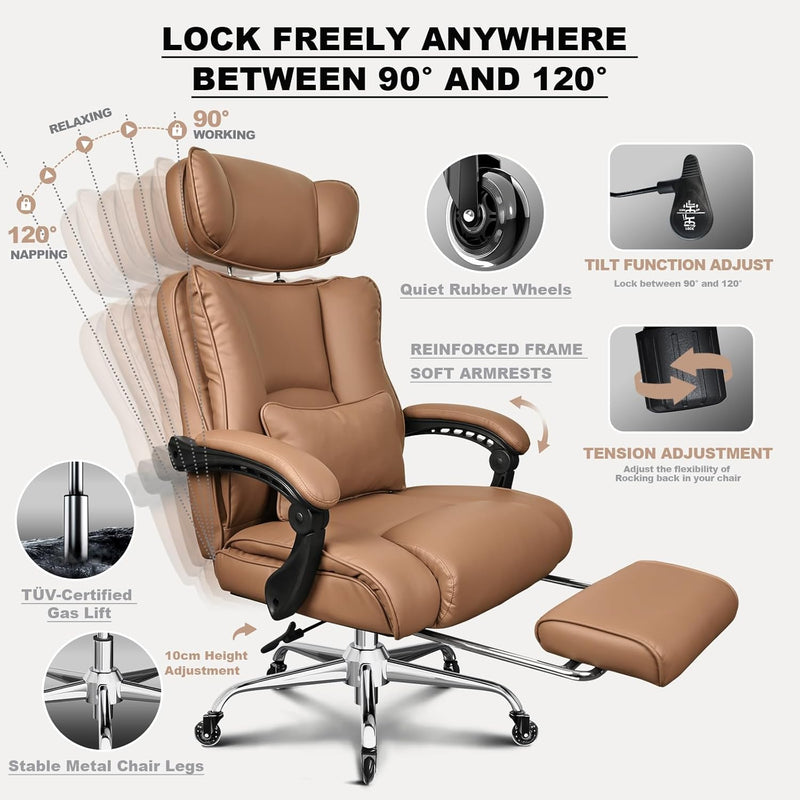 Heavy Duty Executive Office Gaming Chair for Big