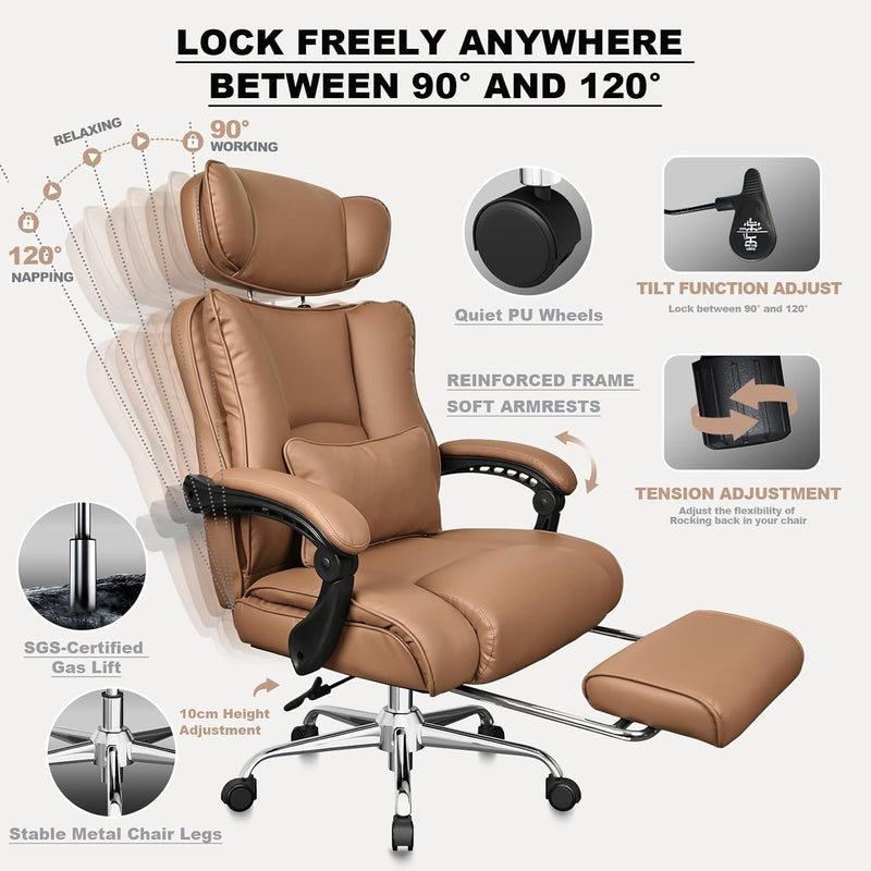 Heavy Duty Executive Office Gaming Chair for Big