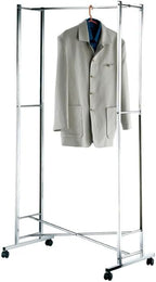 Heavy Duty Folding Clothes Rail Portable Collapsible Garment