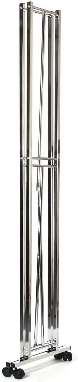 Heavy Duty Folding Clothes Rail Portable Collapsible Garment