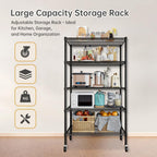 Heavy Duty Garage Shelving Unit 91.3x45.7x182.9CM 5 Tier