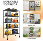 Heavy Duty Garage Shelving Unit 91.3x45.7x182.9CM 5 Tier