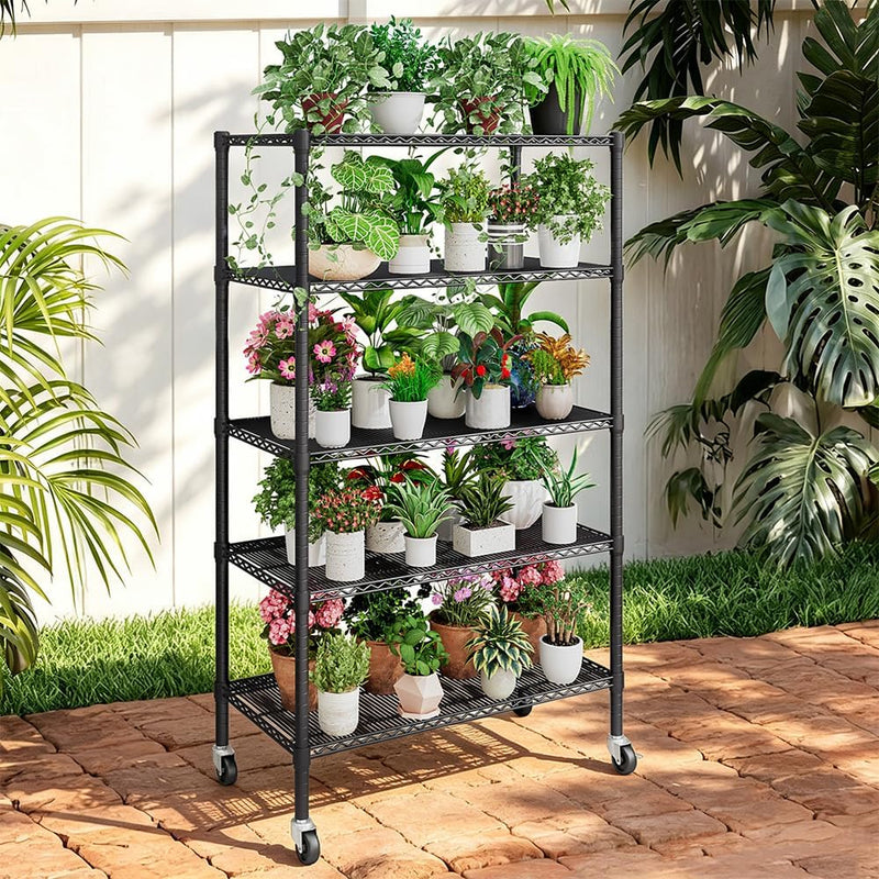 Heavy Duty Garage Shelving Unit 91.3x45.7x182.9CM 5 Tier