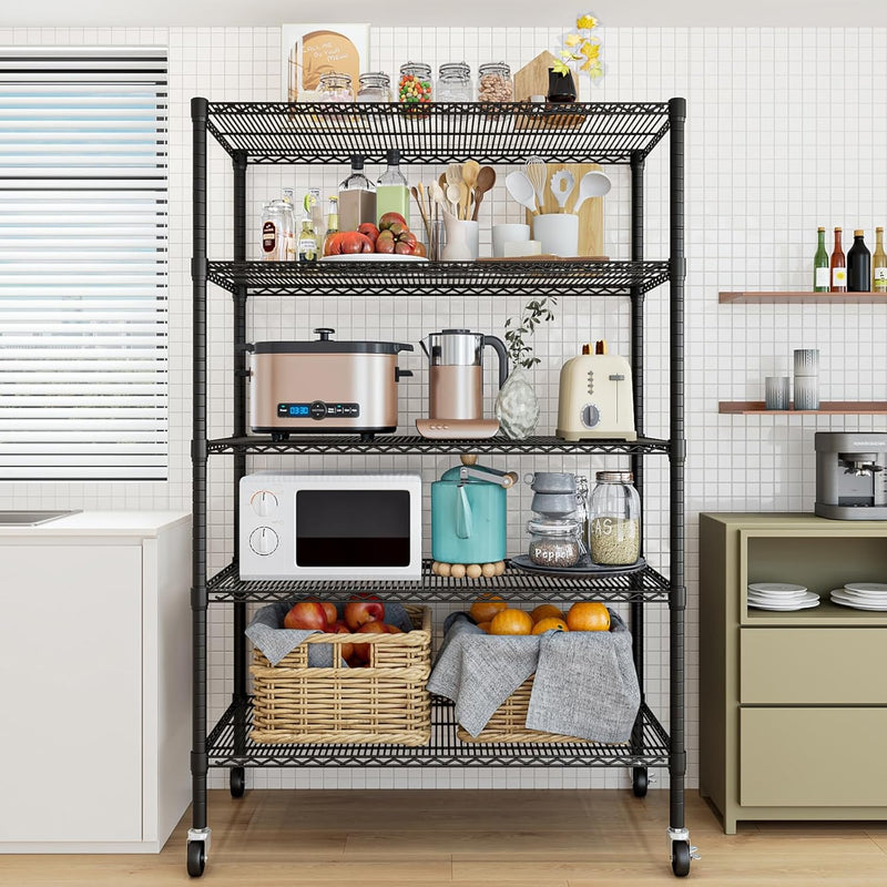 Heavy Duty Garage Shelving Unit 91.3x45.7x182.9CM 5 Tier