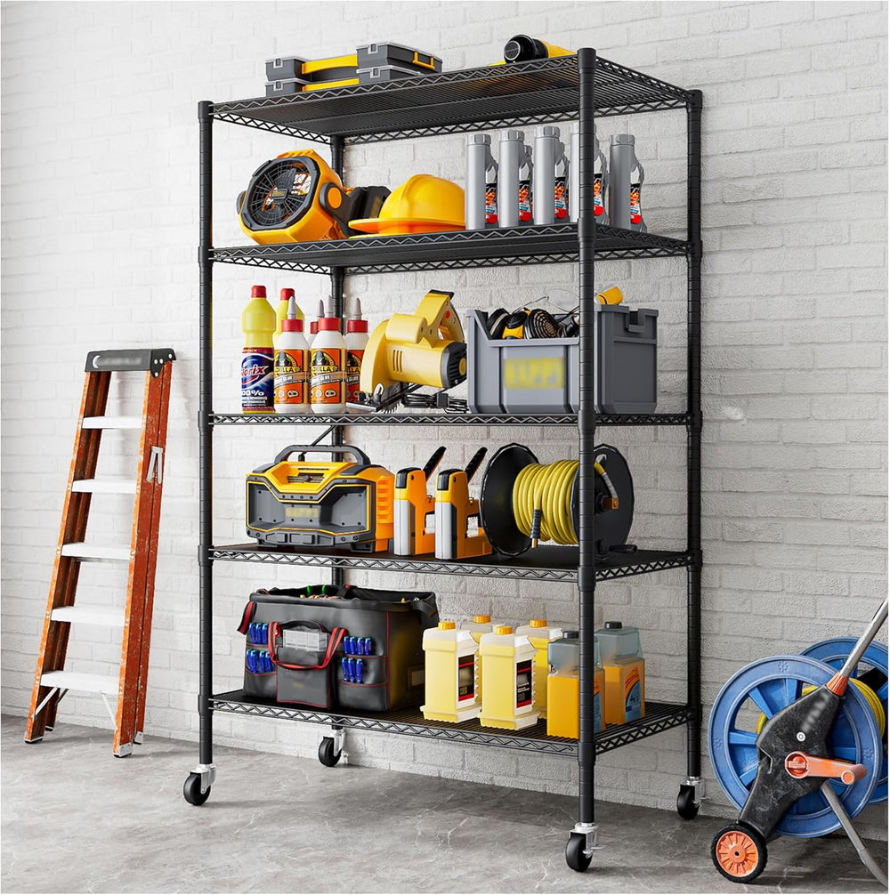 Heavy Duty Garage Shelving Unit 182.9x91.3x45.7CM Adjustable