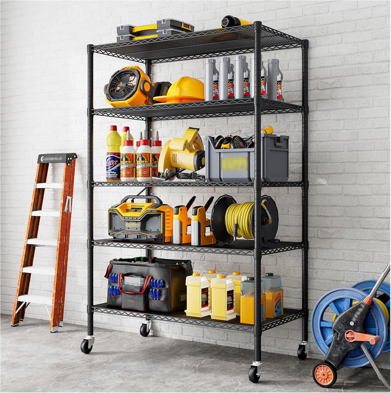 Heavy Duty Garage Shelving Unit 91.3x45.7x182.9CM 5 Tier