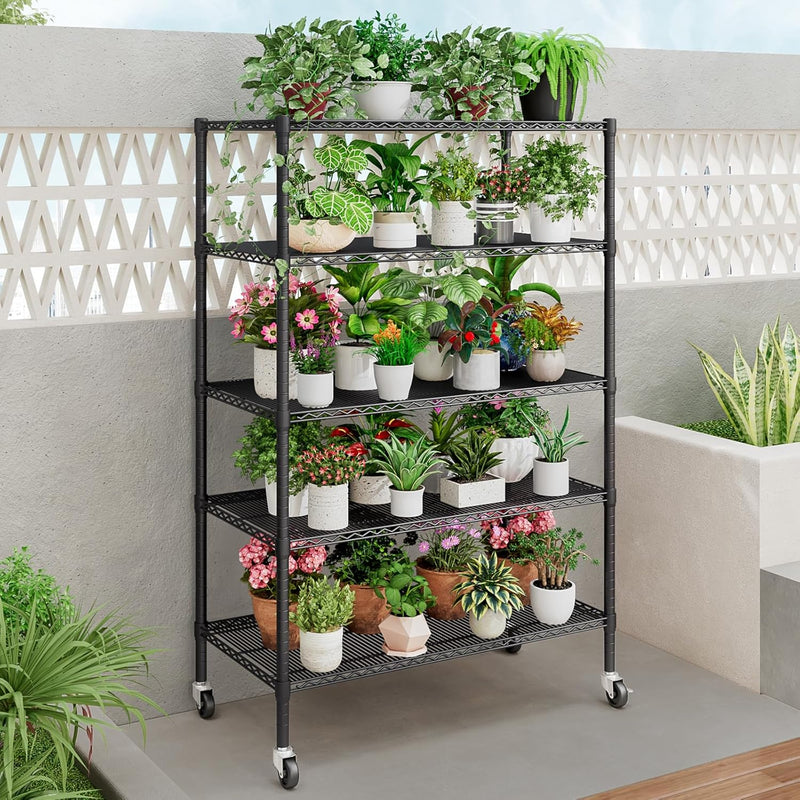 Heavy Duty Garage Shelving Unit 91.3x45.7x182.9CM 5 Tier