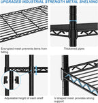 Heavy Duty Garage Shelving Unit 5-Tier Metal Adjustable