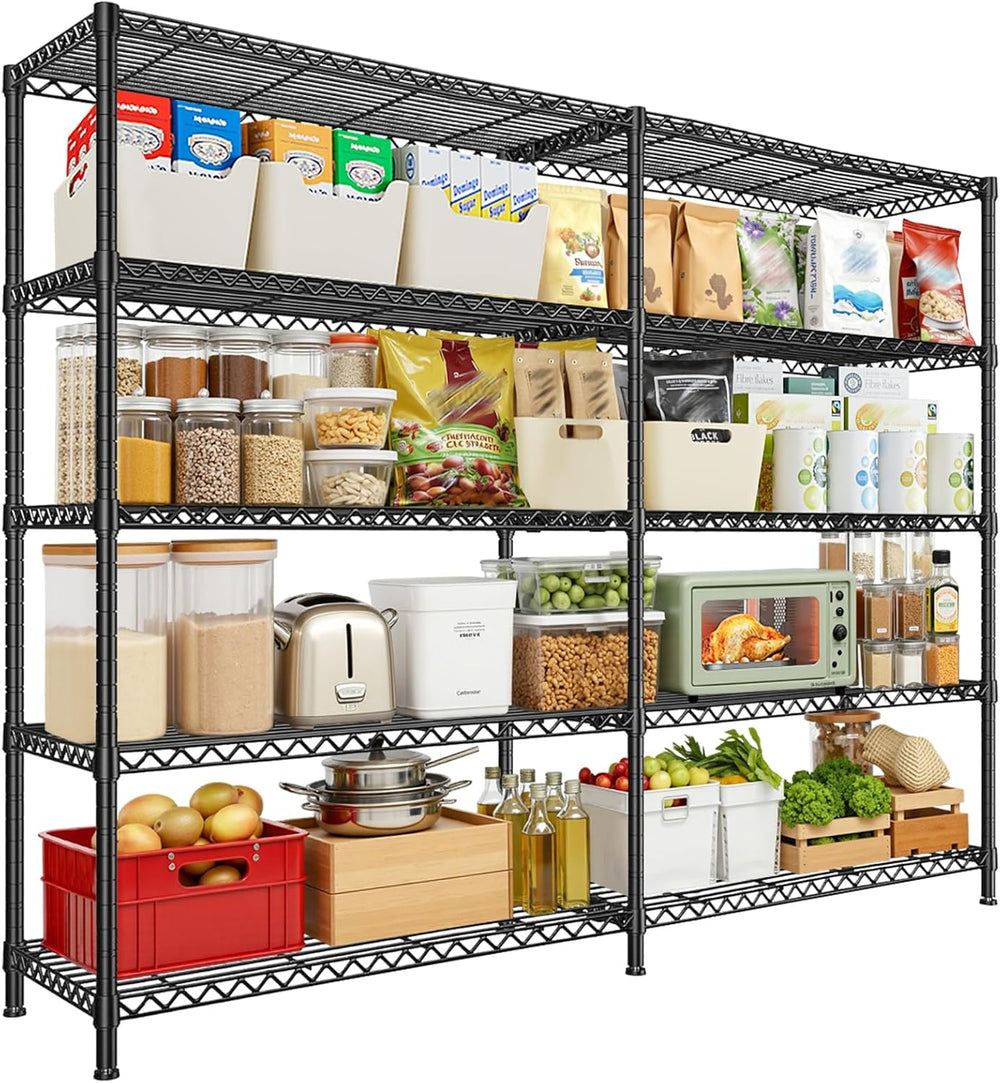 5-Tier Garage Shelving Unit Adjustable Standing Shelf 5