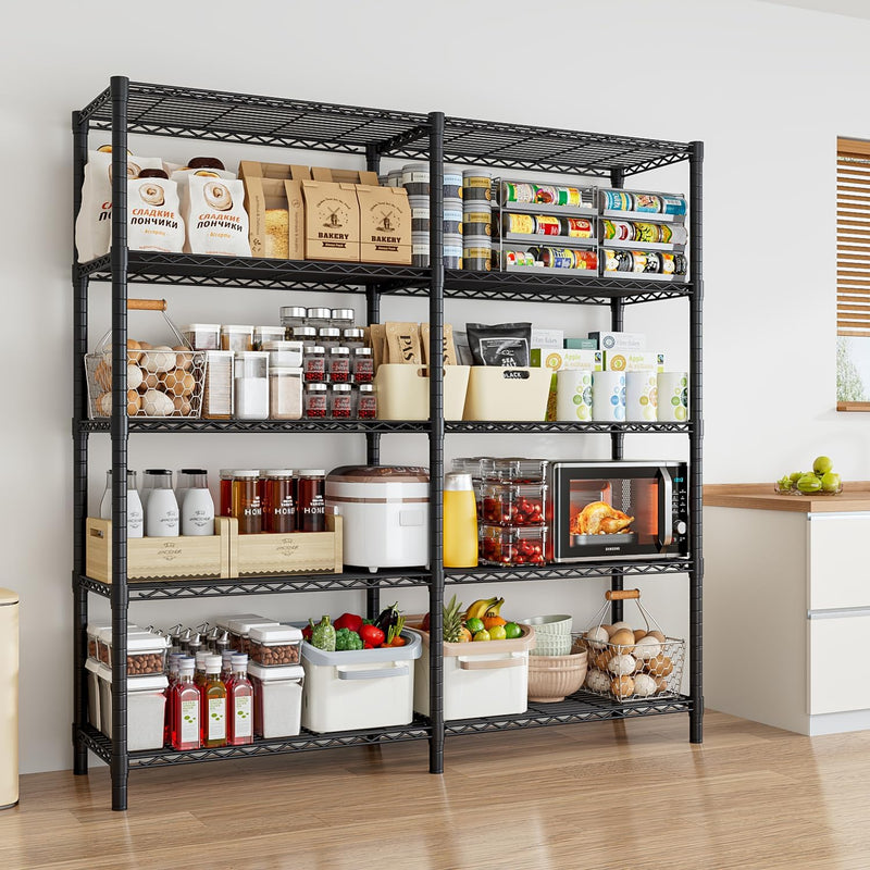 5-Tier Garage Shelving Unit Adjustable Standing Shelf 5