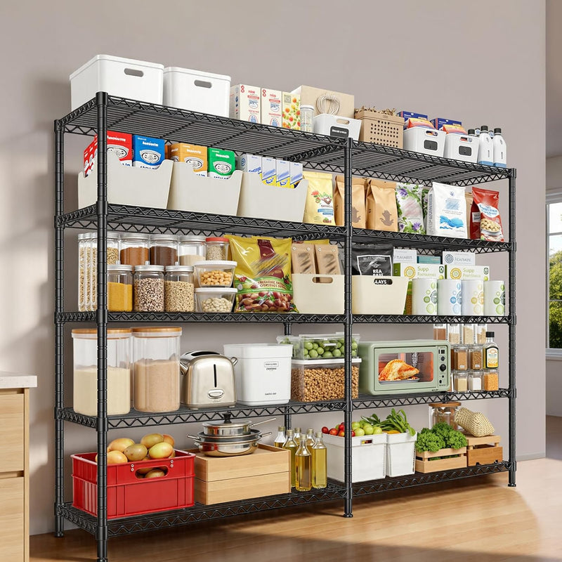 5-Tier Garage Shelving Unit Adjustable Standing Shelf 5
