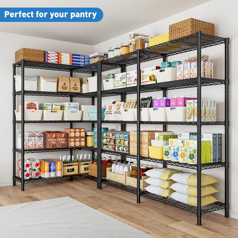 5-Tier Garage Shelving Unit Adjustable Standing Shelf 5