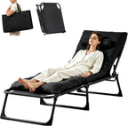 Heavy Duty Garden Sun Lounger with Bag Mattress