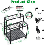 Heavy Duty Garden Tool Storage 3 Tier Metal