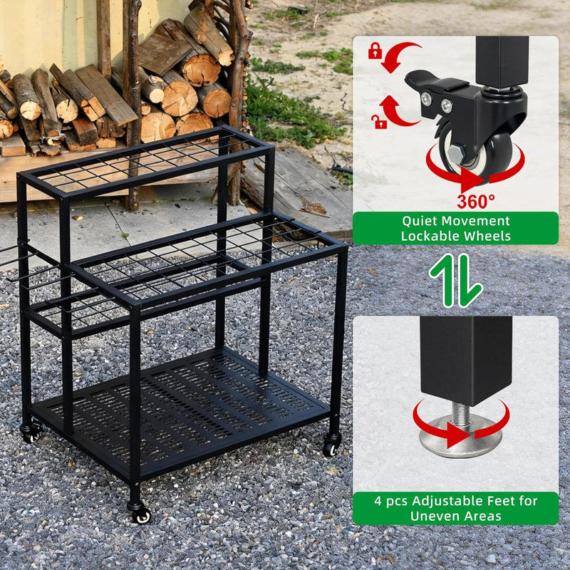 3-Tier Garden Tool Storage Organiser