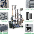 Heavy Duty Garden Tool Storage 3 Tier Metal