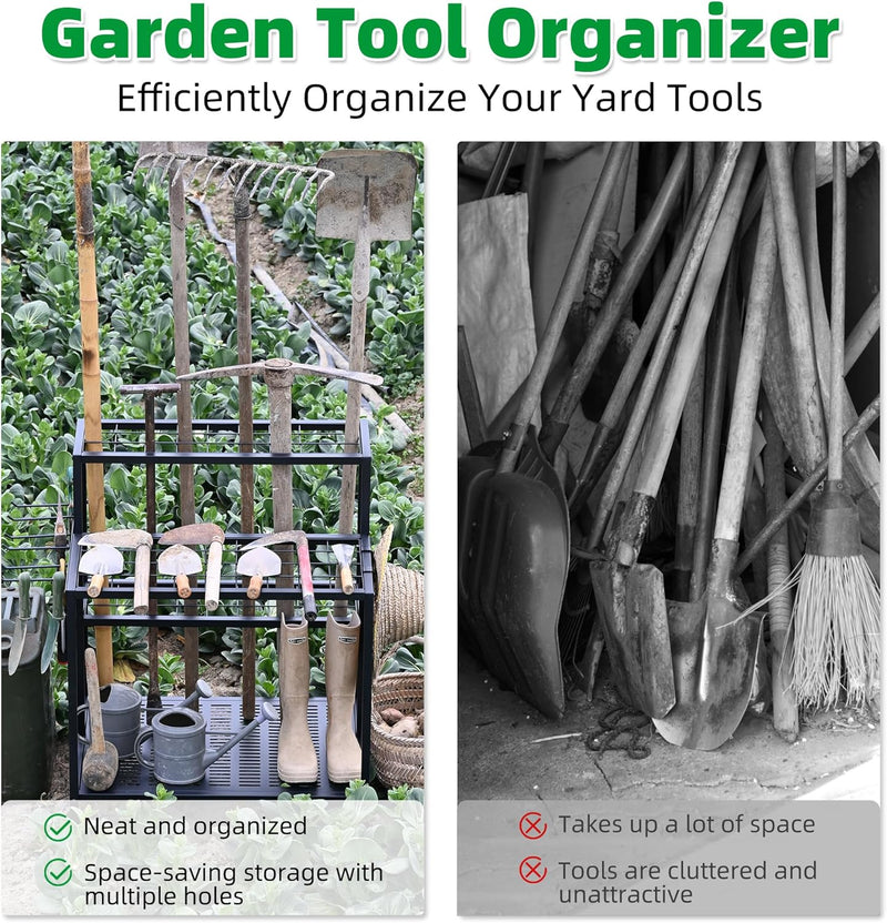 3-Tier Garden Tool Storage Organiser