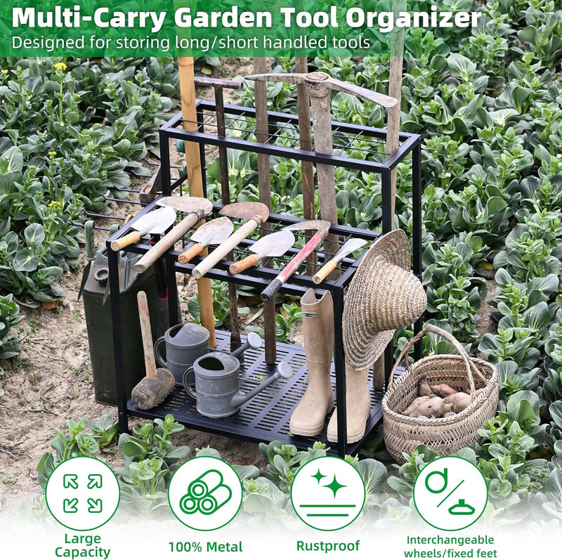 3-Tier Garden Tool Storage Organiser