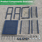 Heavy Duty Garden Tool Storage 3 Tier Metal