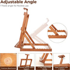 Heavy-Duty H-Frame Tabletop Easel Adjustable Beech Wood Table