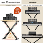 Heavy Duty Keyboard Stand Double X Piano