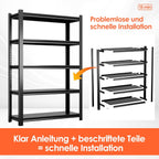 Heavy Duty Metal Shelf with 3
