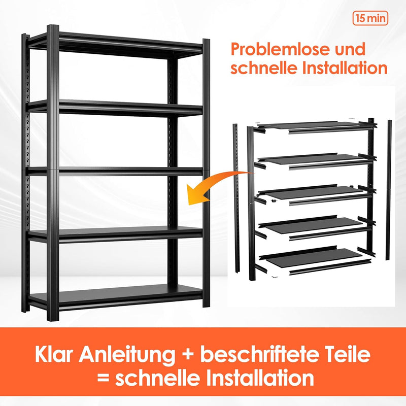 Heavy Duty Metal Shelf with 3